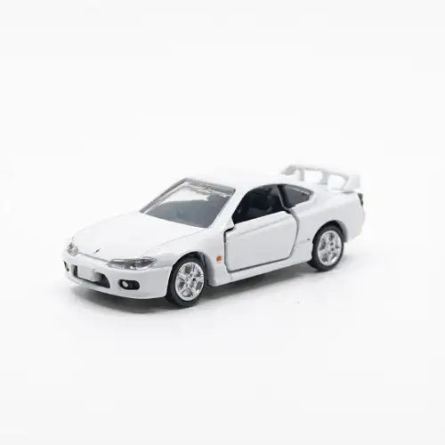 Tomica Premium Nissan Silvia S15 model car, rear view.