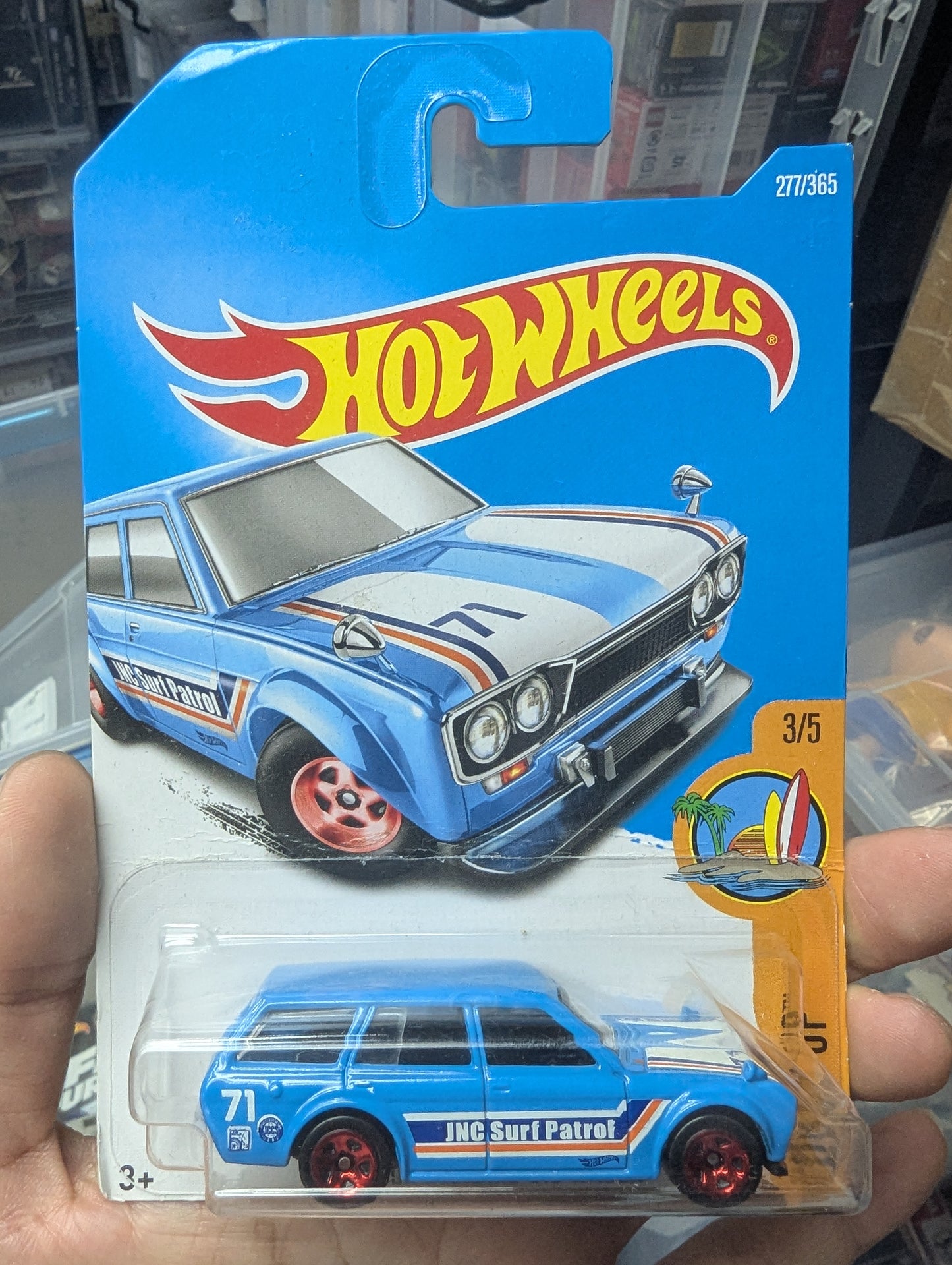 Hot Wheels 1971 Datsun Bluebird Wagon (510) 3/5 2015 Surf's Up