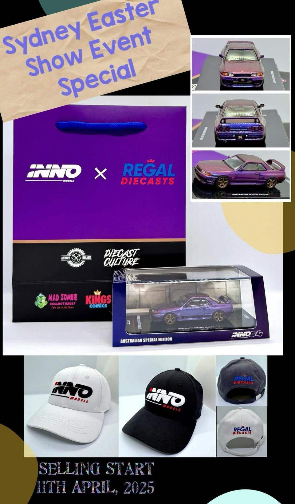 INNO64 1/64 NISSAN SKYLINE GT-R (R32) Australia Special Edition