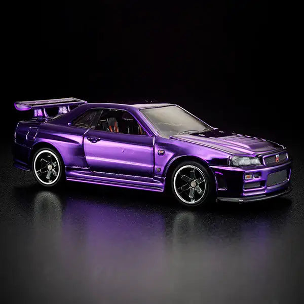 Hot Wheels RLC 2020 Membership Club Car Nissan GT-R R34 Purple-Mattel-RLC Exclusive-Mobile Garage HK