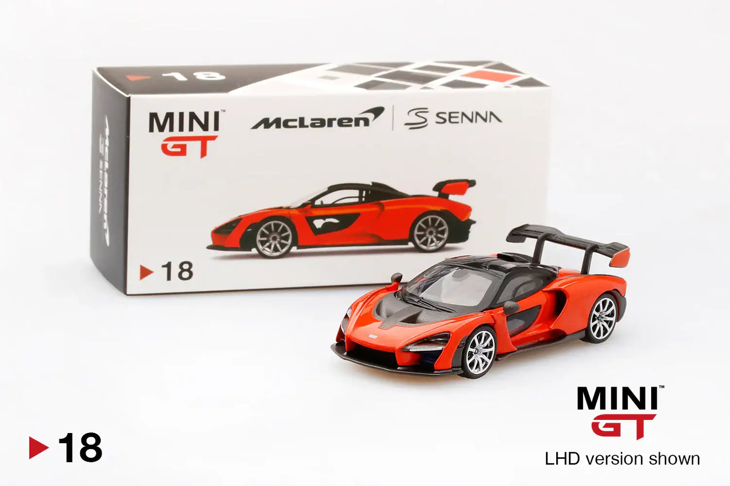 Mini GT Mini GT #18 McLaren Senna Mira Orange LHD
