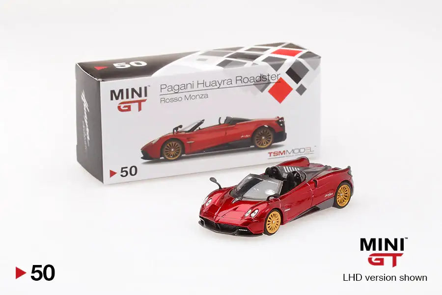 Mini GT Mini GT #50 Pagani Huayra Roadster Rosso Monza