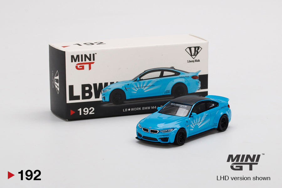 Mini GT MINI GT #192 LB★WORKS BMW M4 Baby Blue