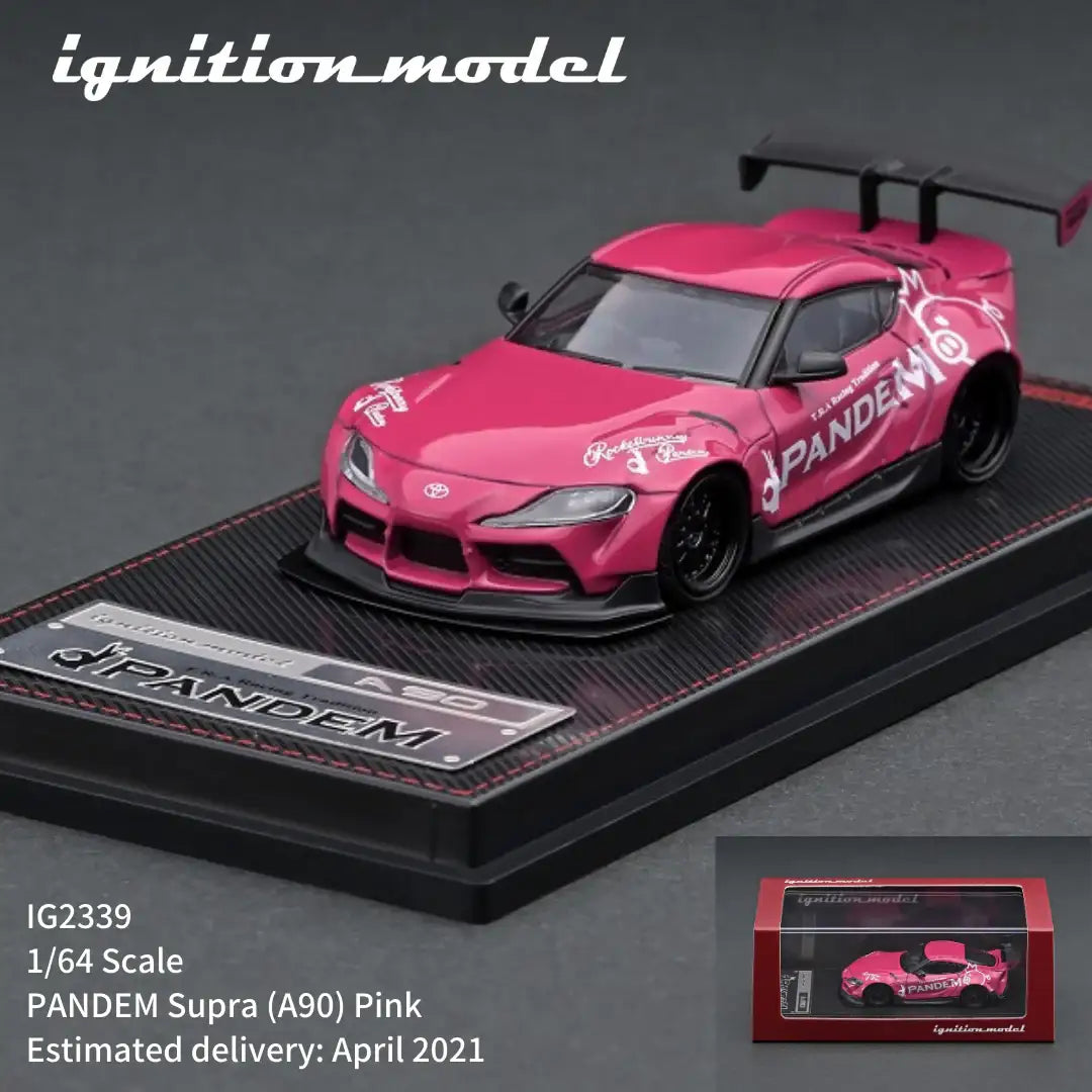 Ignition Model 1:64 Scale Pandem Supra (A90) Pink