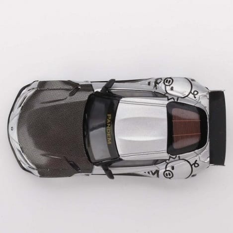 Mini GT Japan Toys R us Exclusive 1:64 Scale Pandem GR Supra (A90) Silver