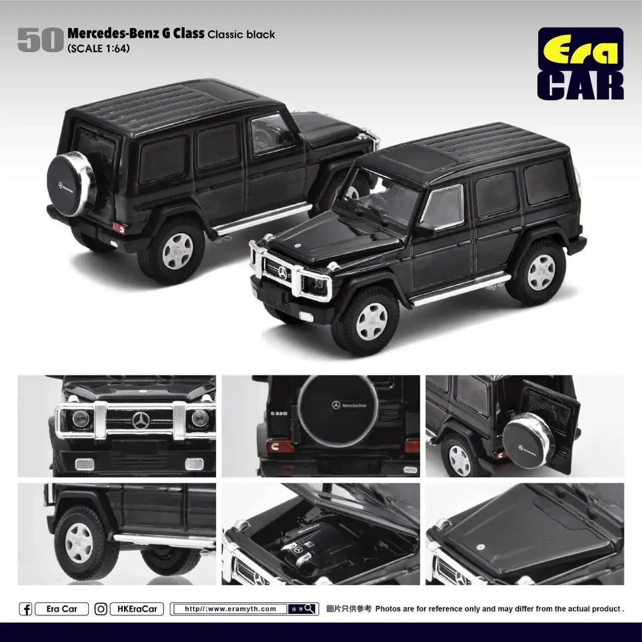 Era Car Era Car #50 Mercedes-Benz G63 AMG Scale 1:64 Classic Black