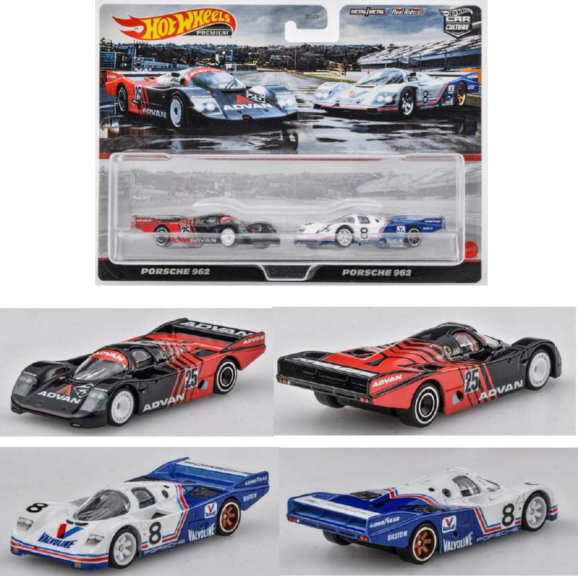 Hot Wheels Premium Car Culture 2 Pack Set Porsche 962