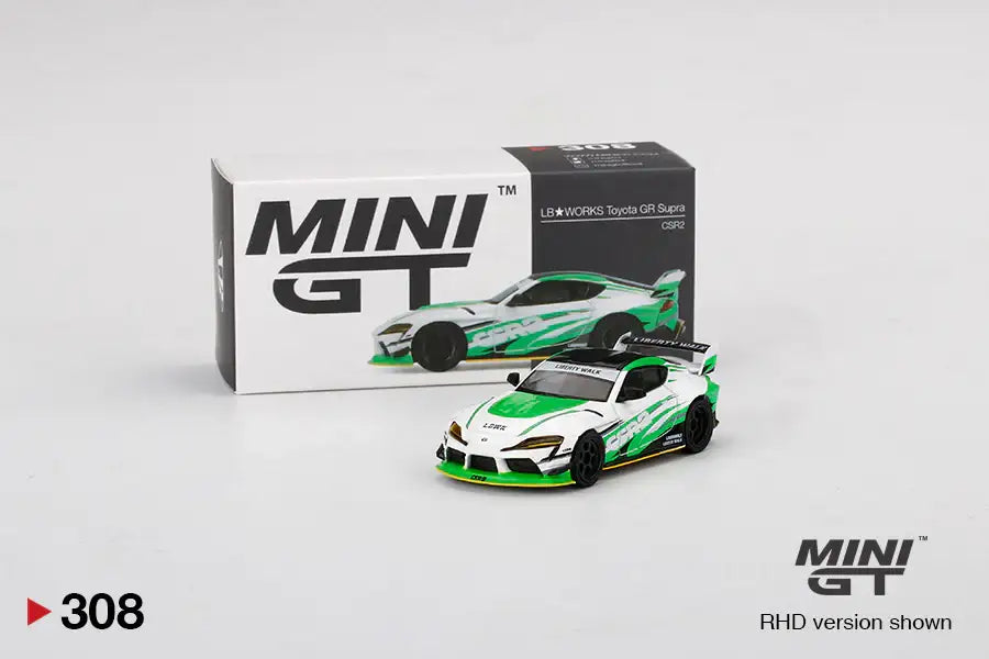 Mini GT Mini GT #308 1:64 LB WORKS Toyota GR Supra CSR2