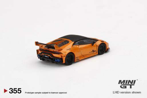 Mini GT Mini GT #355 1/64 LB★WORKS Lamborghini Huracán GT Arancio Borealis