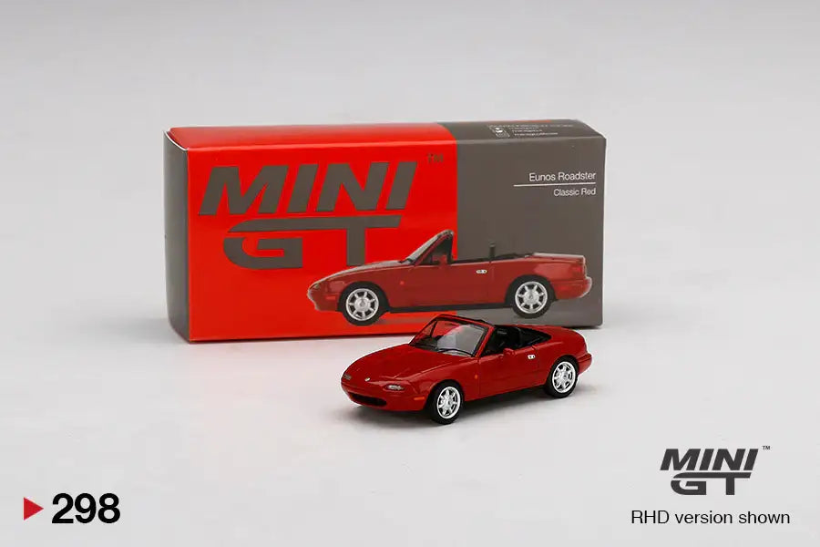 Mini GT Mini GT #298 Eunos Roadster Classic Red
