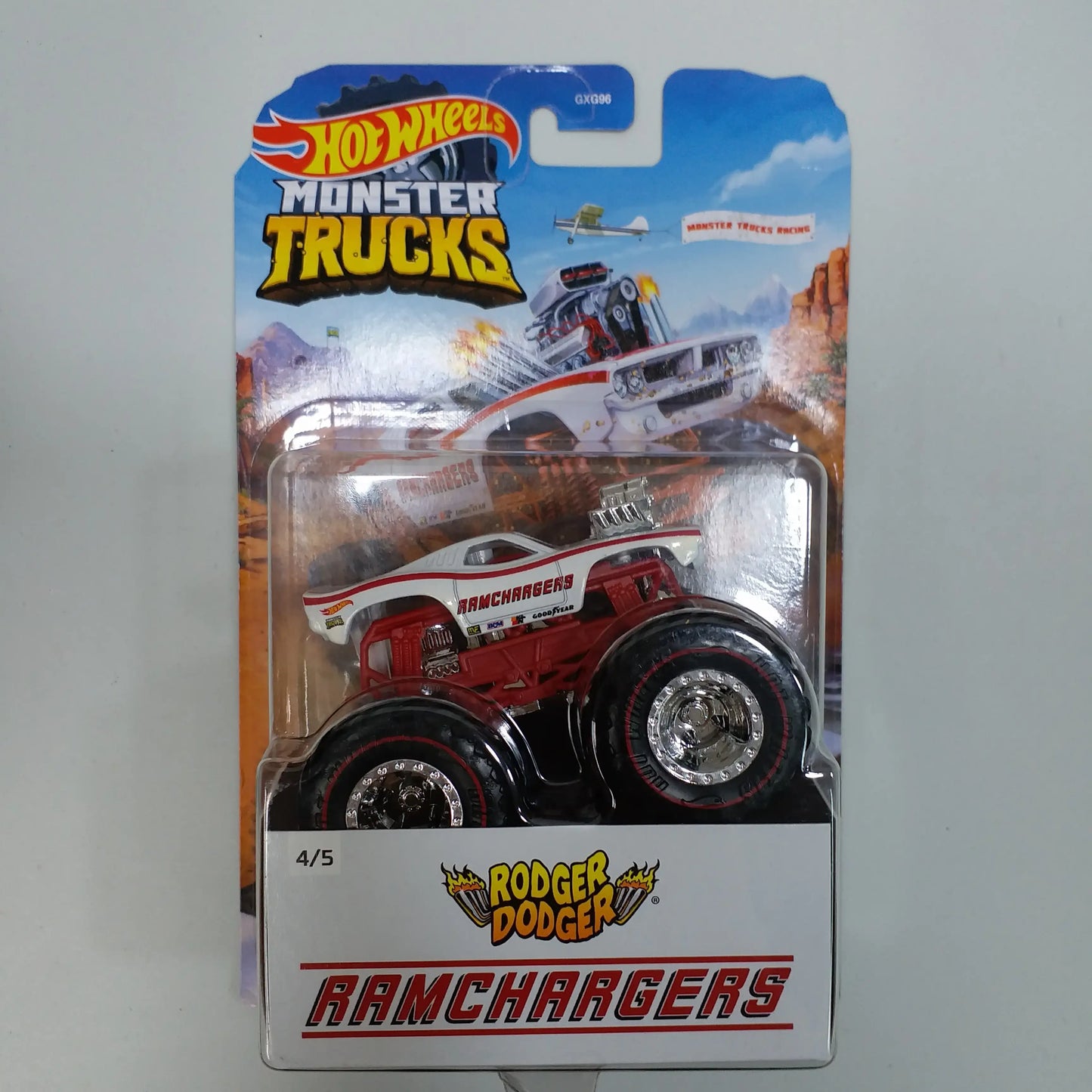 Hot Wheels Monster Trucks Rodger Dodger-Ramchargers