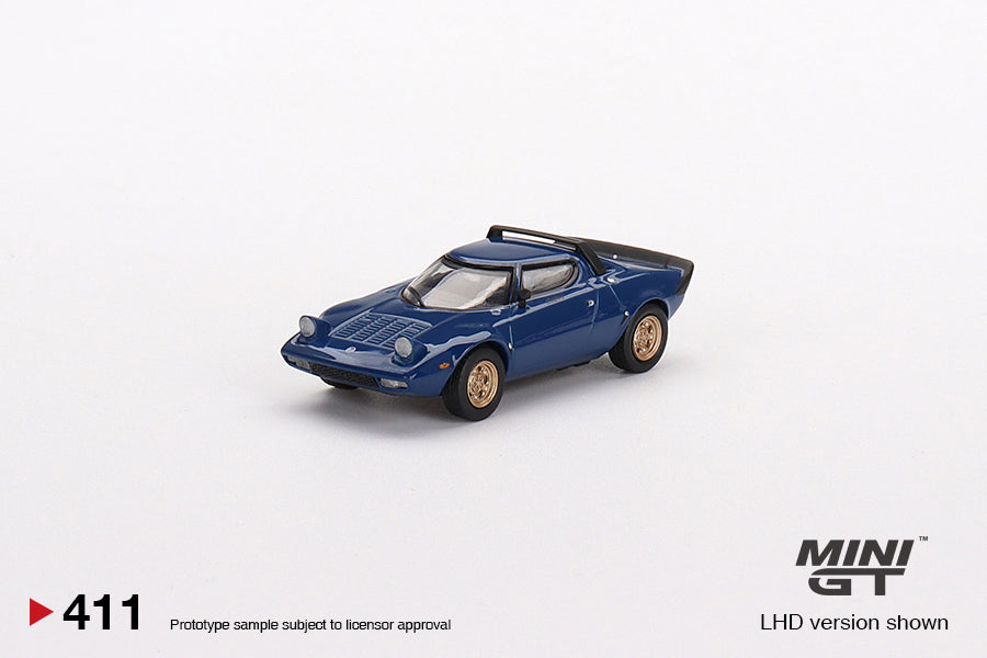 Mini GT #411 Lancia Stratos HF Stradale Bleu Vincennes