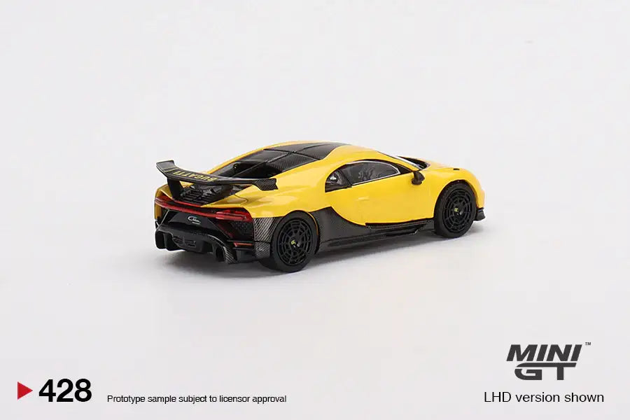 Mini GT #428 Bugatti Chiron Pure Sports Yellow Mini GT