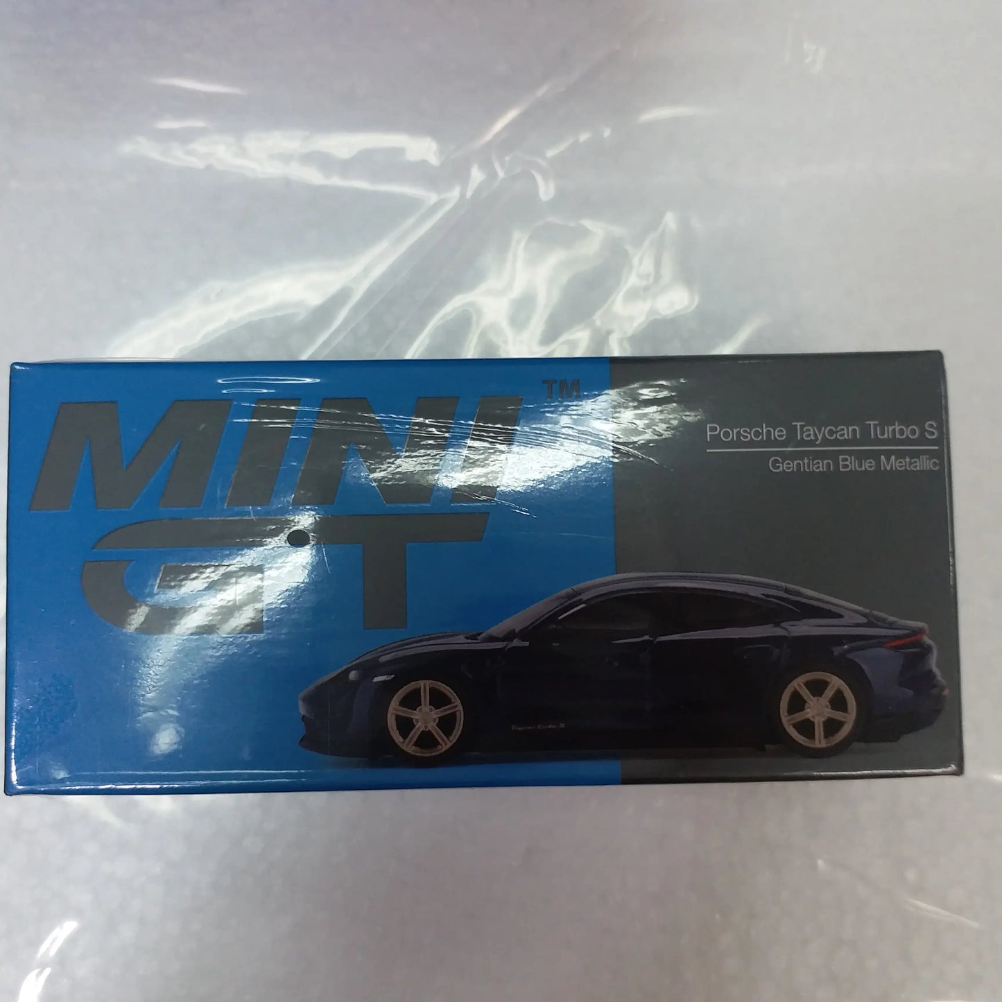 Mini GT MINI GT #339 Porsche Taycan Turbo S Gentian Blue Metallic