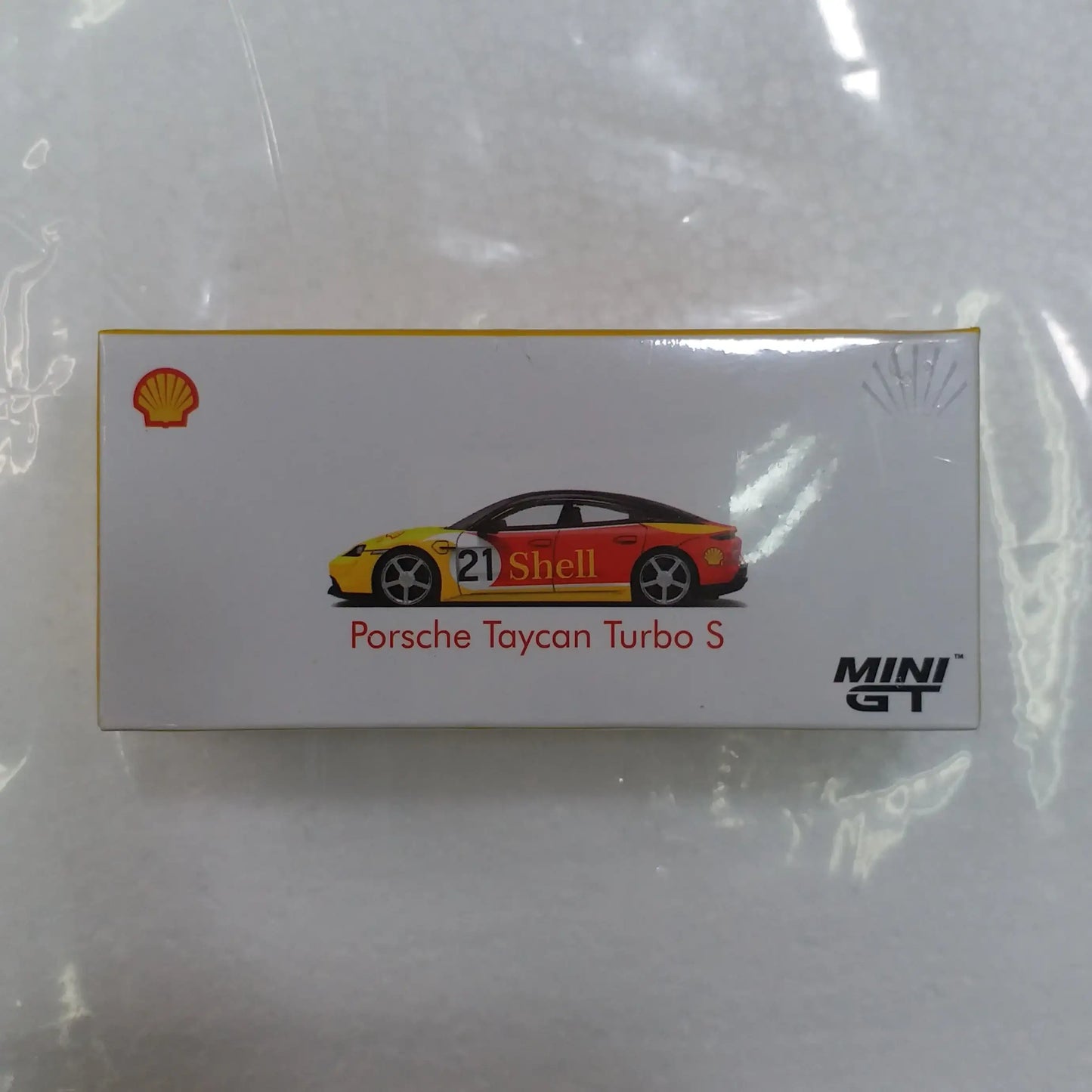 Mini GT Mini GT x shell Exclusive #263 Porsche Taycan Turbo S