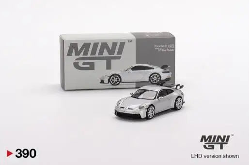 Mini GT Mini GT #390 1/64 Porsche 911 GT3 Silver Metallic