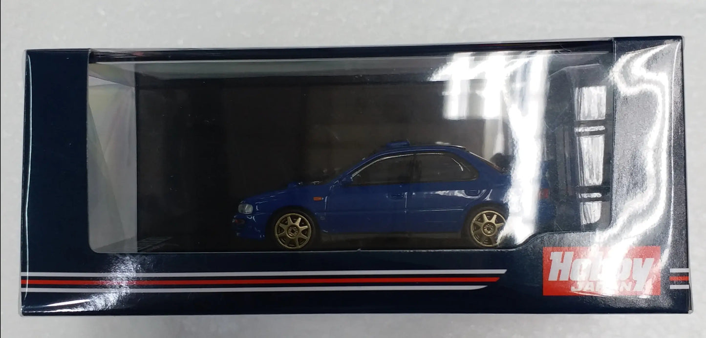 Hobby Japan1/64 SUBARU IMPREZA WRX (GC8) STi Version ll Customized Version with Engine Display Model Blue