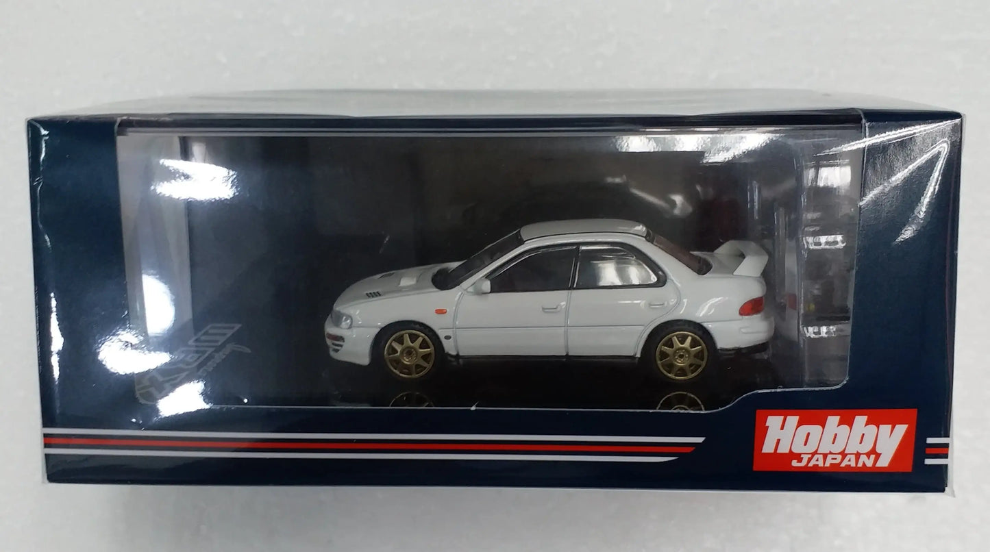 Hobby Japan 1/64 SUBARU IMPREZA WRX (GC8) STi Version ll Customized Version with Engine Display Model White