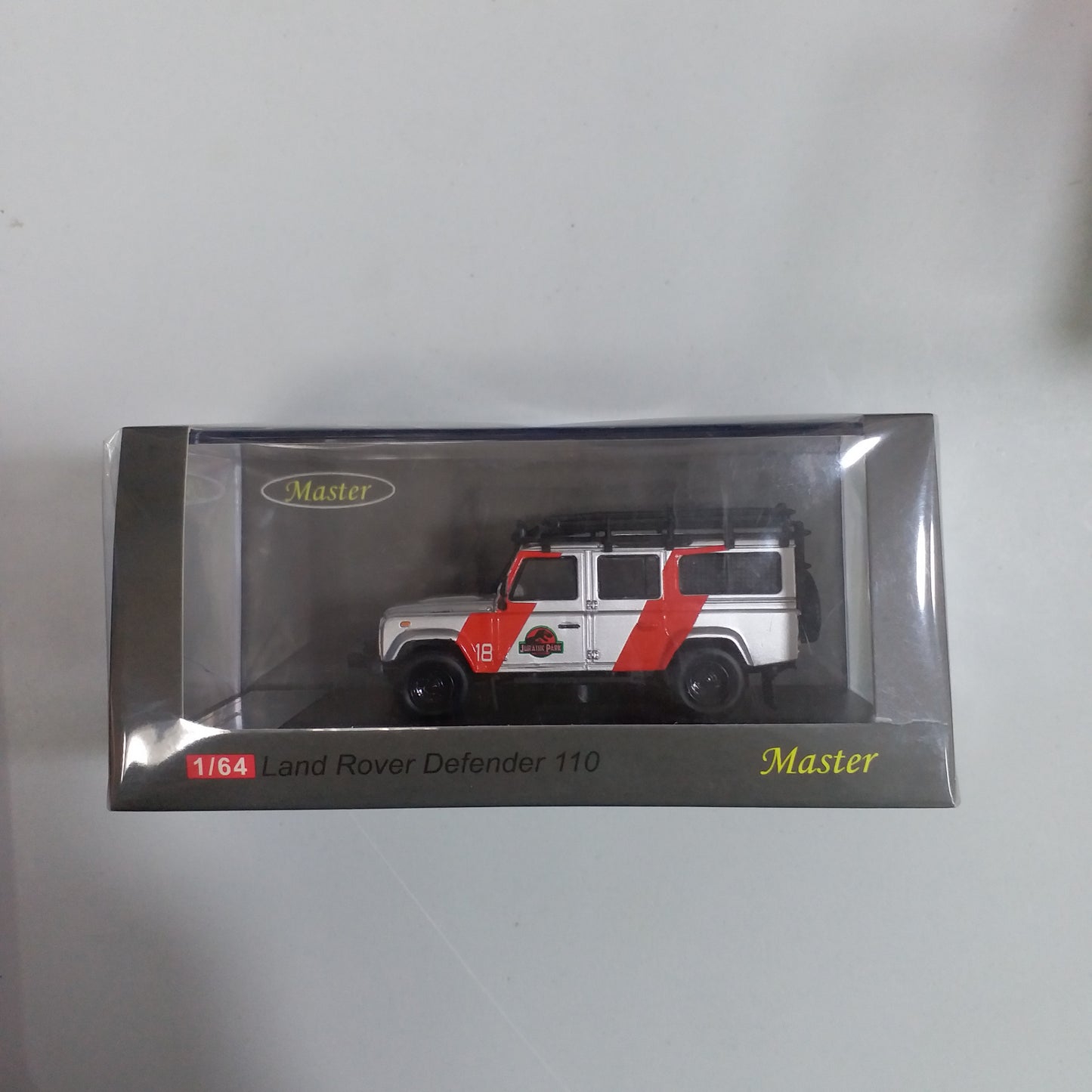 Master Model 1:64 Scale Land Rover Defender Jurassic Park