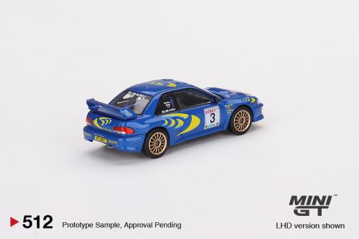 Mini GT #512 1/64 Subaru Impreza WRC97 1997 Rally Sanremo Winner #3