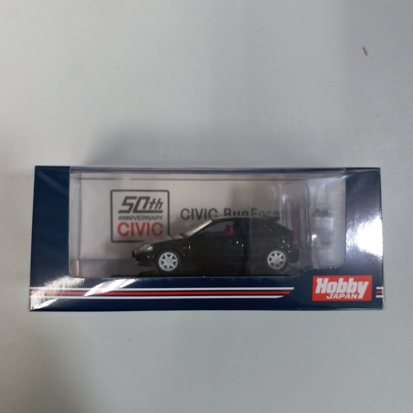 Hobby Japan 1/64 Honda CIVIC TYPER (EK9) with Engine Display Model Starlight Black Pearl