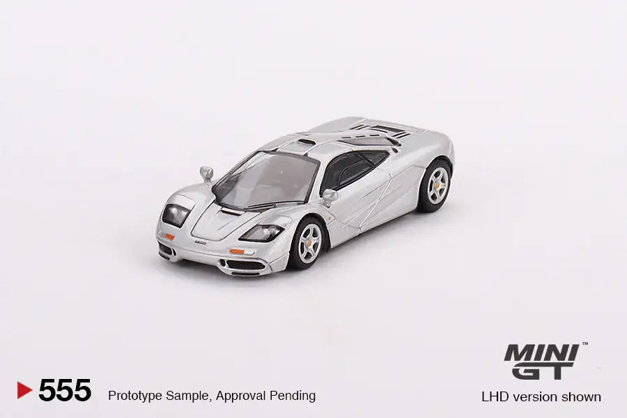 Mini GT MINI GT #555 McLaren F1 Magnesium Silver