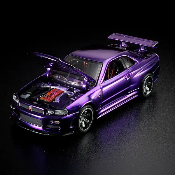 Hot Wheels RLC 2020 Membership Club Car Nissan GT-R R34 Purple-Mattel-RLC Exclusive-Mobile Garage HK