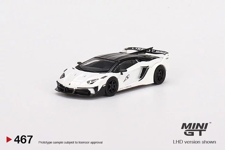 MINI GT #467 LB-Silhouette WORKS Lamborghini Aventador GT EVO Presentation