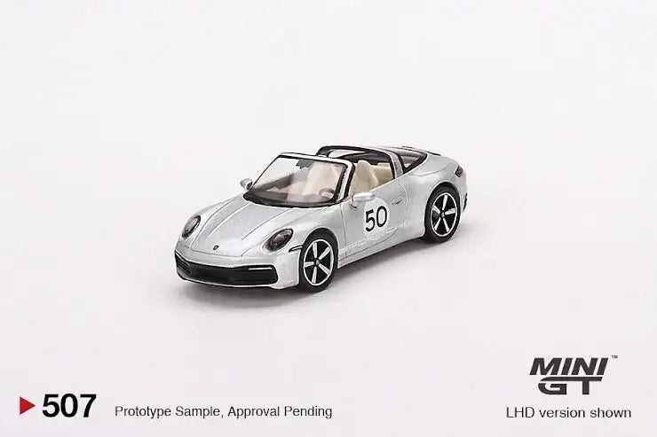 Mini GT Mini GT #507 1/64 Porsche 911 Targe 4S Heritage Design Edition GT Silver Metallic