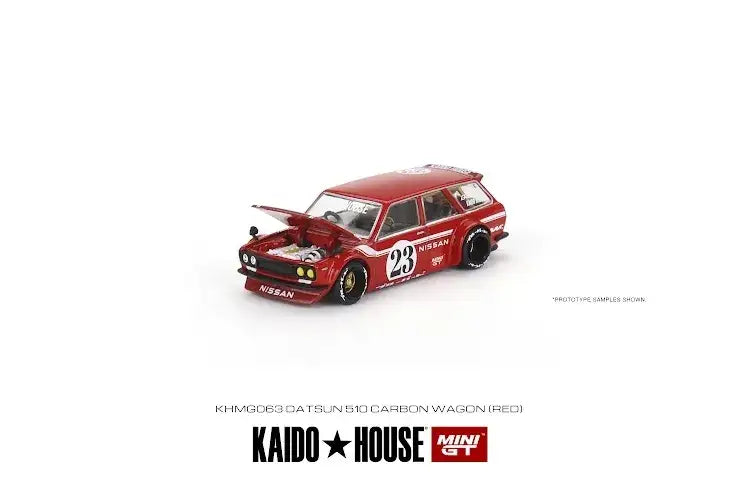 Mini GT Mini GT x Kaido House #63 1:64 Datsun 510 Wagon CARBON FIBER V2