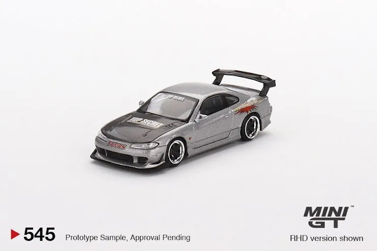 Mini GT #545 Nissan Silvia Top Secret (S15) Silver