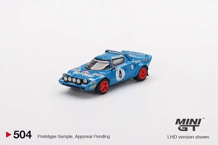 Mini GT Mini GT #504 Lancia Stratos HF 1979 Rally MonteCarlo Winner #4