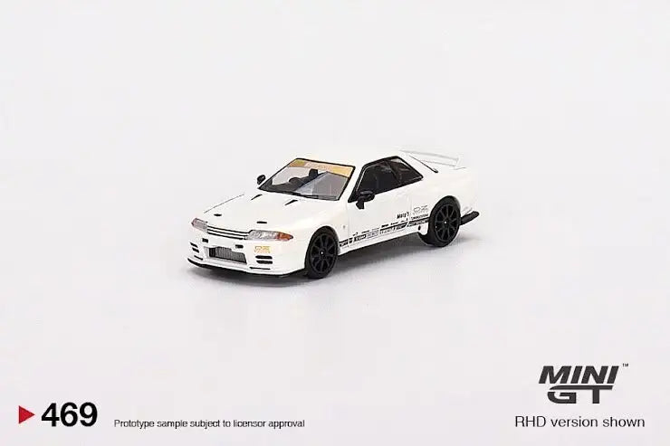 Mini GT Mini GT #469 Top Secret Nissan Skyline GT-R VR32 White