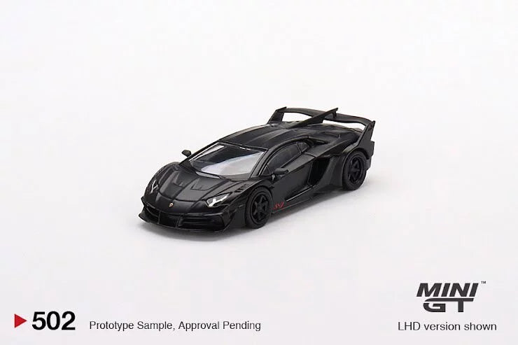 MINI GT #502 Lamborghini LB-Silhouette WORKS Aventador GT EVO Matte Black