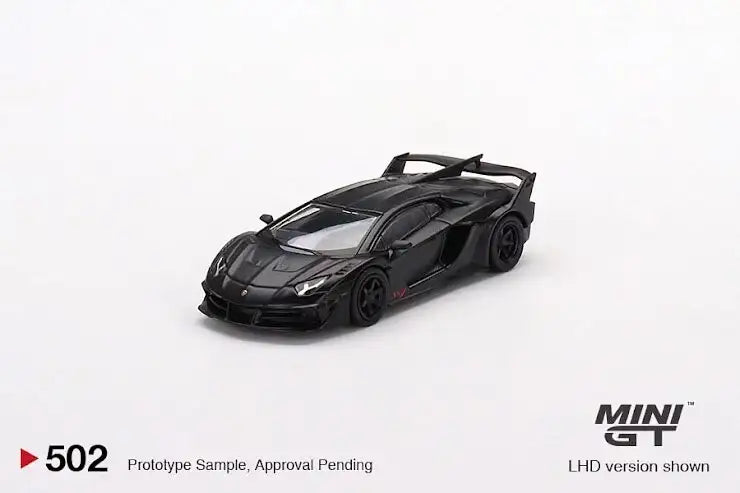 Mini GT MINI GT #502 Lamborghini LB-Silhouette WORKS Aventador GT EVO Matte Black