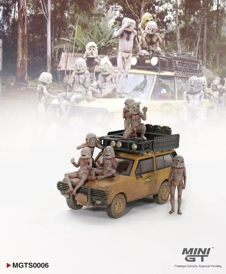 Mini GT MINI GT #MGTS0006 1/64 Range Rover 1982 Camel Trophy Papua New Guinea Set