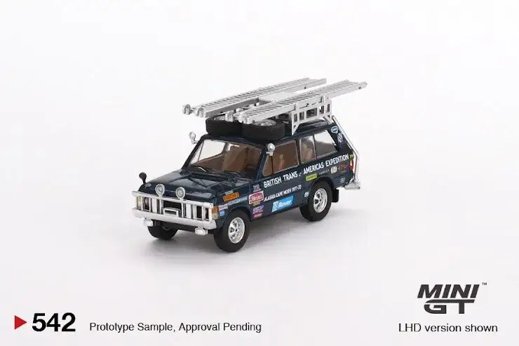 Mini GT Mini GT #542 Range Rover 1971 British Trans-Americas Expedition