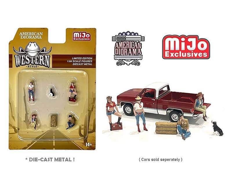 American Diorama 1:64 Figure Set - Western Style