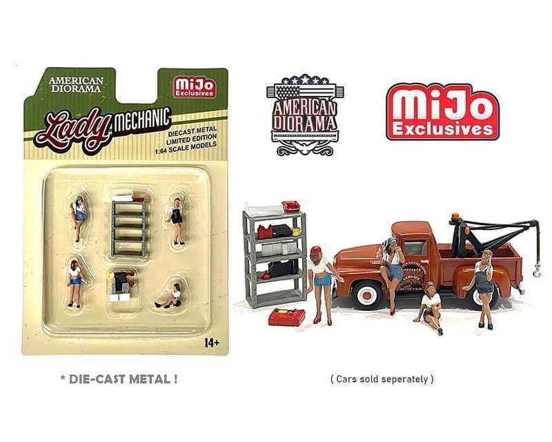 American Diorama 1:64 Figure Set - Lady Mechanic