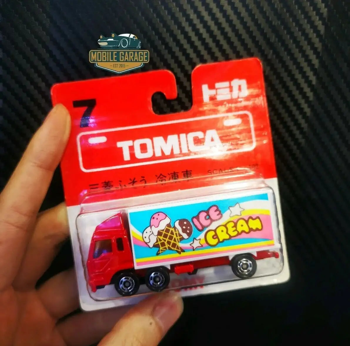 Tomica #7 Mitsubishi Fuso IceCream Truck 1:102 SCALE NEW IN BOX-Takara Tomy-Tomica Common Series Made In Japan-Mobile Garage HK