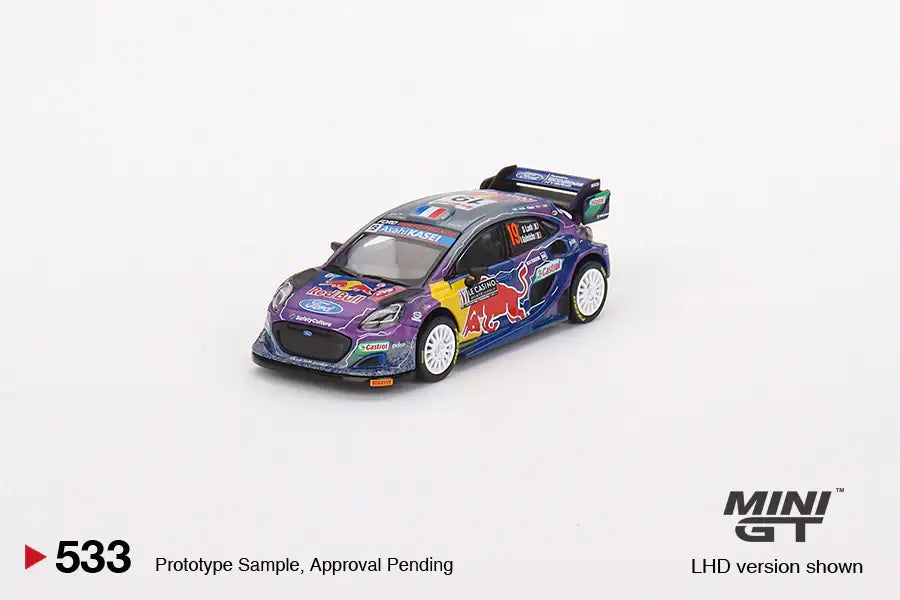 Mini GT MINI GT #533 Ford Puma Rally1 #19 M-Sport Ford WRT 2022 Rally Monte Carlo Winner