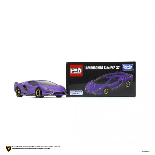 Tomica Premium Asia Online Original Lamborghini Sian FKP 37
(matte metallic purple)