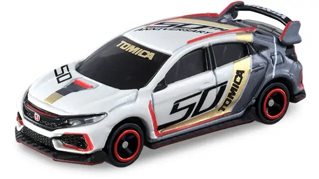 Tomica 50th Anniversary Honda Civic FK8 TypeR-Takara Tomy-Tomica Common Series Made In Vietnam-Mobile Garage HK