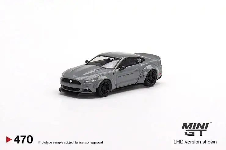 Mini GT Mini GT #470 Ford Mustang GT LB-Works Grey