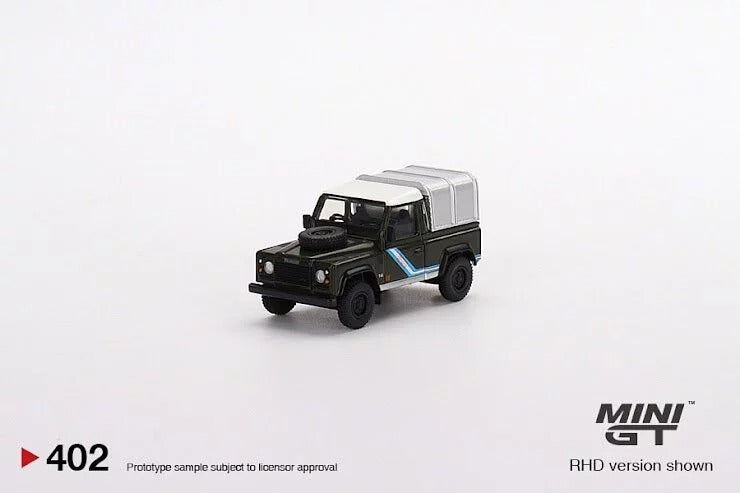 Mini GT #402 Land Rover Defender 90 Pickup Bronze Green