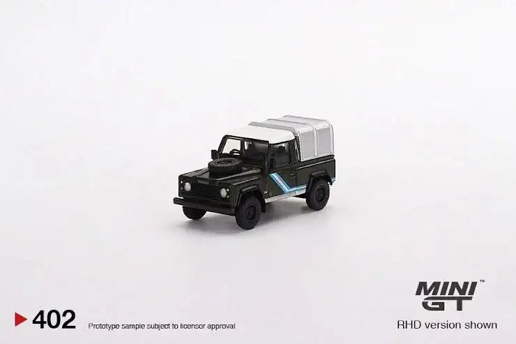 Mini GT Mini GT #402 Land Rover Defender 90 Pickup Bronze Green