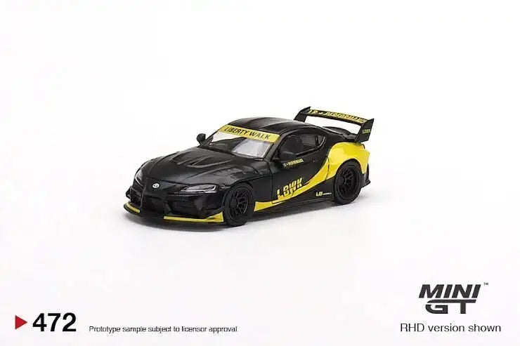 Mini GT Mini GT #472 Toyota GR Supra LB-Works Matte Black