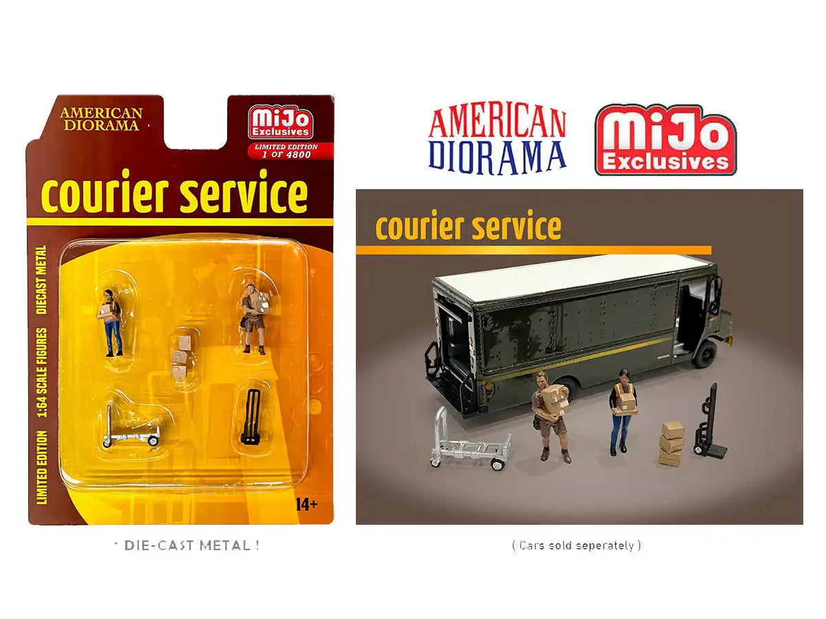 American Diorama 1:64 Figure Set - Courier Service