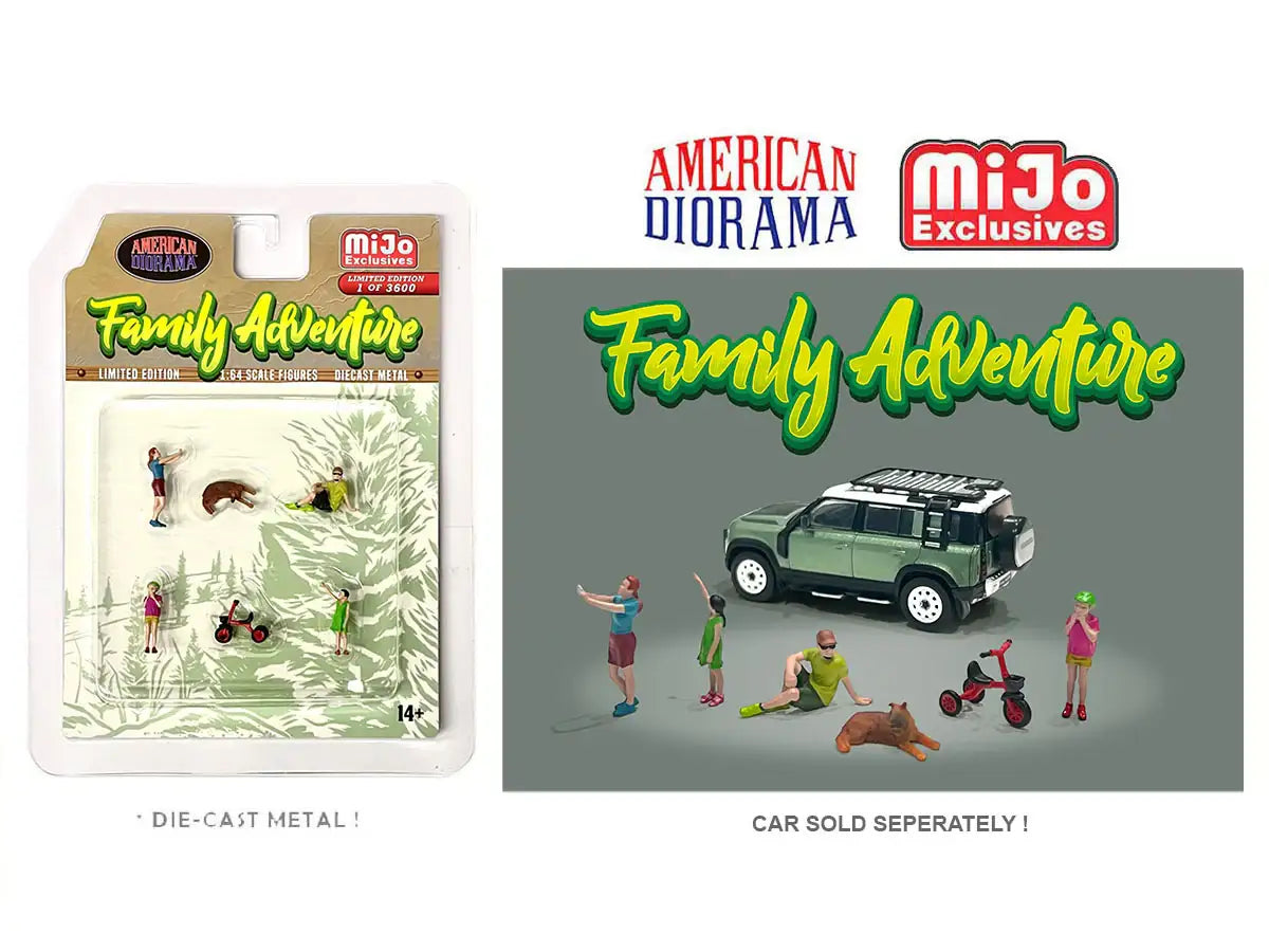American Diorama 1:64 Figure Set - FAMILY ADVENTURE