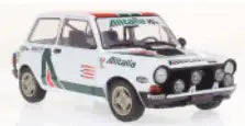 Solido 1:18 Autobianchi A112 Mk.5 Abarth Alitalia rally set White 1980